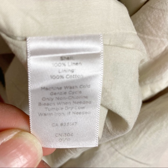 TALBOTS Linen Striped Pencil Skirt 10 Lightweight - Picture 6 of 6